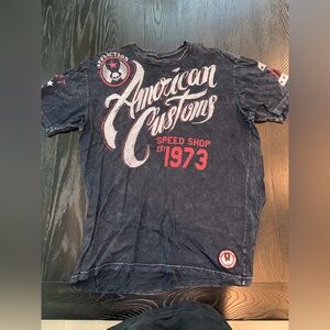 Affliction Dark Blue American Customs Tee